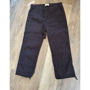 VOLOSHIN Pull On Pants Textured Navy Blue Elastic waist Size Large See Photos